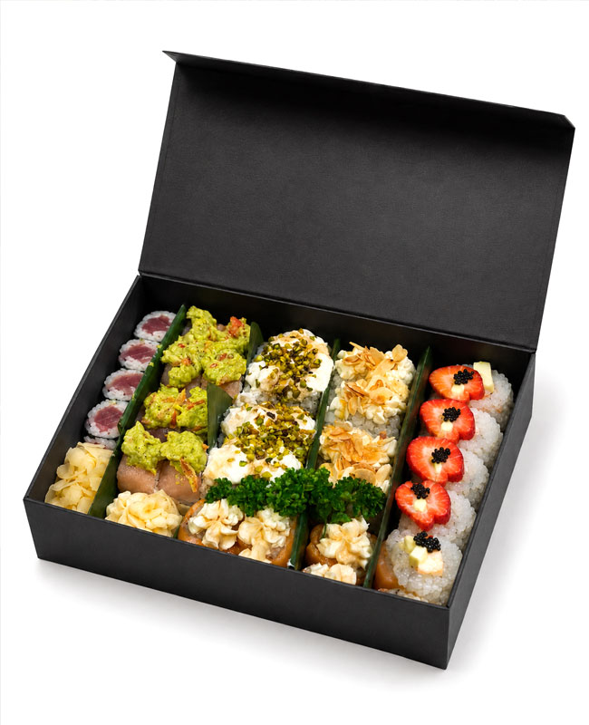 Box sushi da asporto di Anima e Cozze a Nicolosi