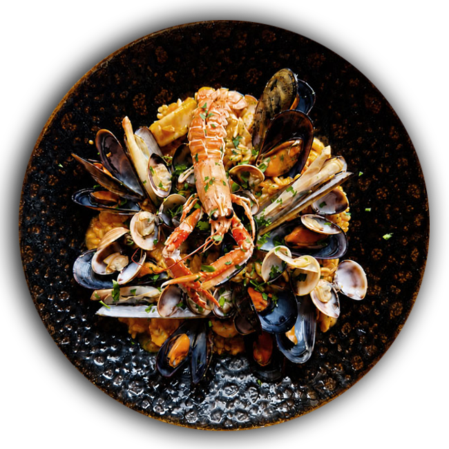Piatto di pasta ai frutti di mare del ristorante Anima e Cozze a Nicolosi